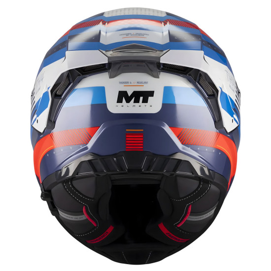 MT Thunder 4 R Relevant C5 Gloss Blue Red Grey £159.99 Full Face Helmets - SKU M1375D51C5108 from RaceLeathers Motorcycle Clothing