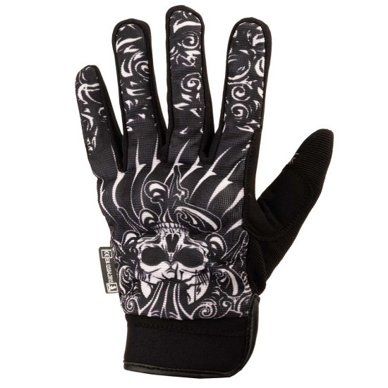 Rayven City Skull Gloves