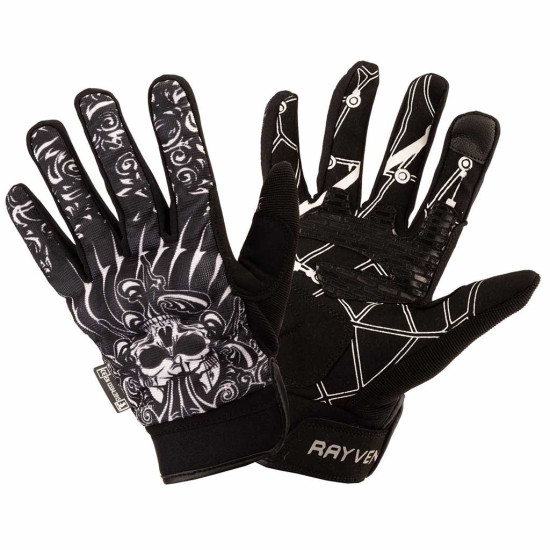 Rayven City Skull Gloves