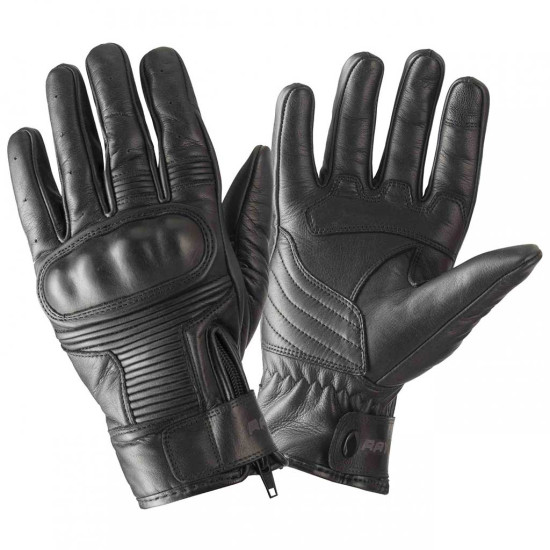 Rayven Waterproof Vintage Black Gloves