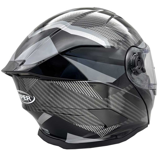 Viper RSV121 V.8 Carbon Look Blinc Bluetooth Helmet £219.95 Flip Front Motorcycle Helmets - SKU A340CarboneXS from RaceLeathers Motorcycle Clothing