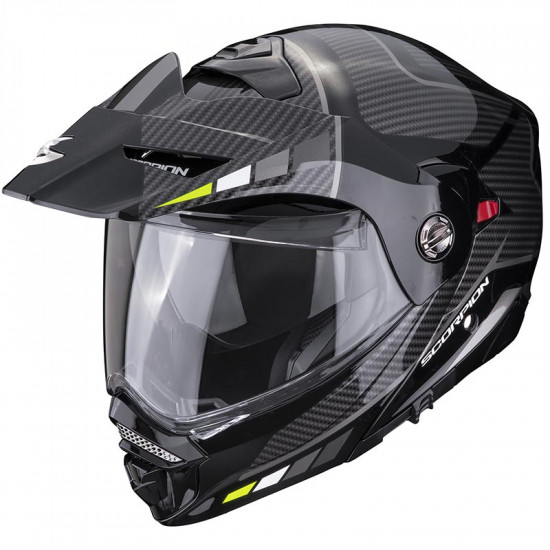 Scorpion ADX-2 Camino Black Silver Yellow Flip Front Motorcycle Helmets - SKU 750893992062XL