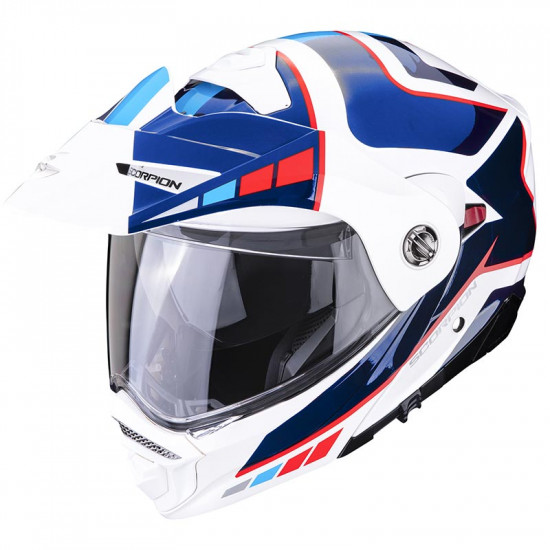 Scorpion ADX-2 Camino Red White Blue Flip Front Motorcycle Helmets - SKU 750893992362XL