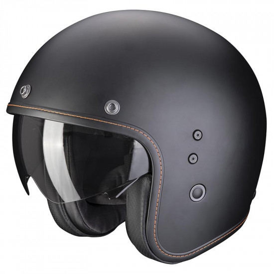 Scorpion Belfast Evo Matt Black £139.95 Open Face Helmets - SKU 75078100102XL from RaceLeathers Motorcycle Clothing