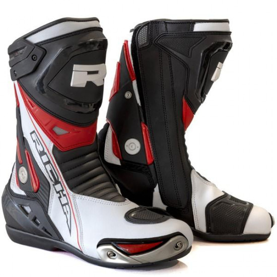 Richa Blade WP Waterproof Boot Black/White/Red Mens Motorcycle Racing Boots - SKU 084/BLADE/RED/39