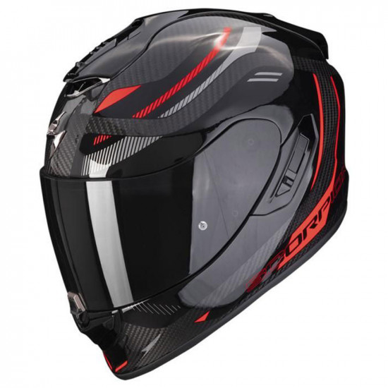 Scorpion Exo 1400 Evo C Kydra Bk/Rd Full Face Helmets - SKU 750114405241XS