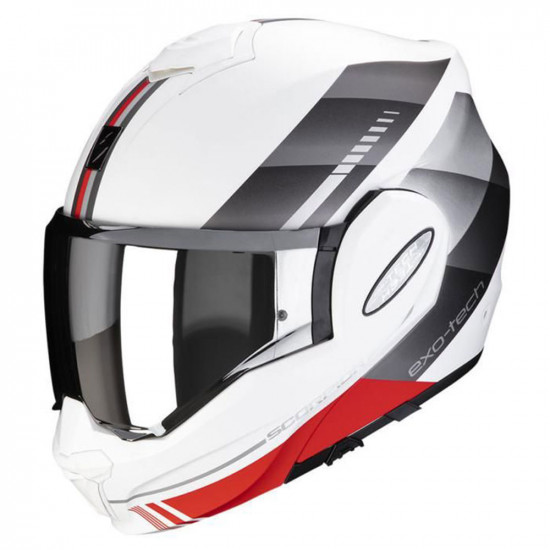 Scorpion Exo-Tech Evo Genre W/Sv/Rd Flip Front Motorcycle Helmets - SKU 7501184133101XS