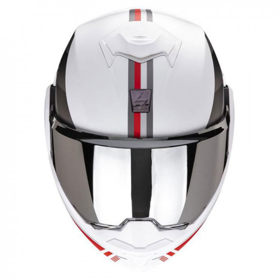 Scorpion Exo-Tech Evo Genre W/Sv/Rd Flip Front Motorcycle Helmets - SKU 7501184133101XS
