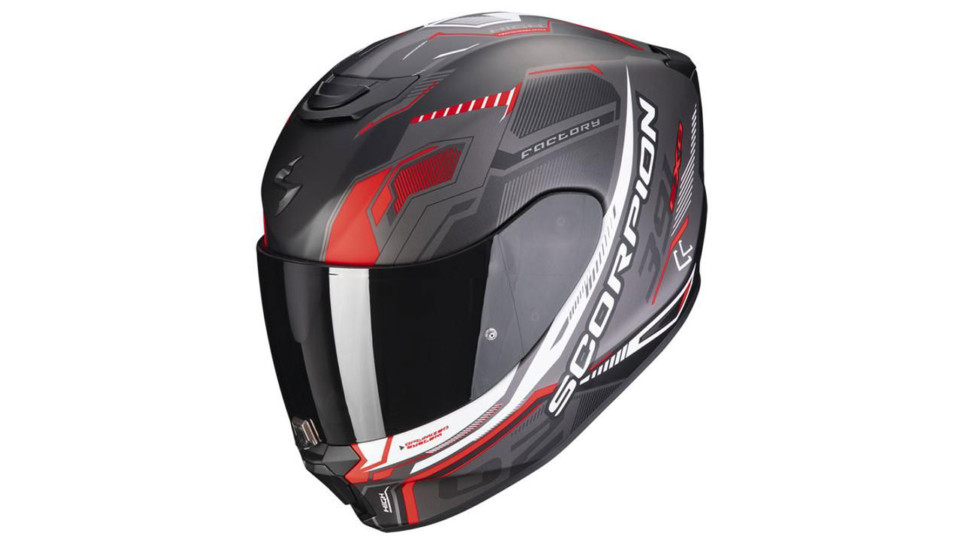 Scorpion Exo 391 Haut Blk/Sil/Red