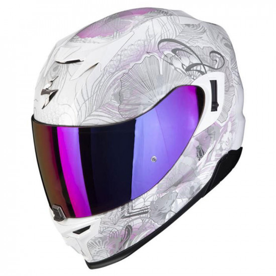 Scorpion Exo 520 Evo Melrose Wh/Pnk Full Face Helmets - SKU 7501724111691XS
