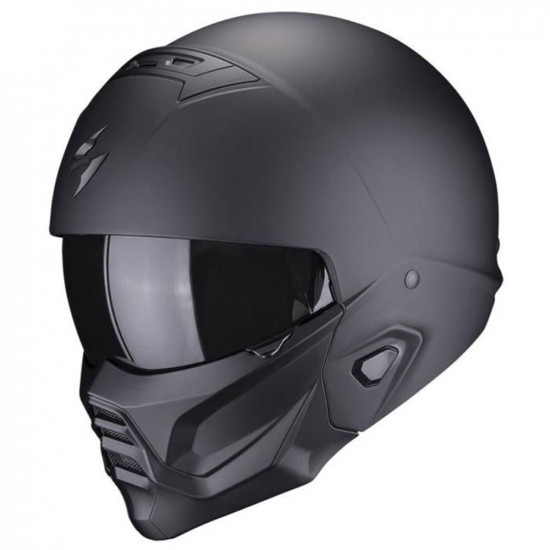 Scorpion Exo Combat II Matt Black Open Face Helmets - SKU 750182100101XS