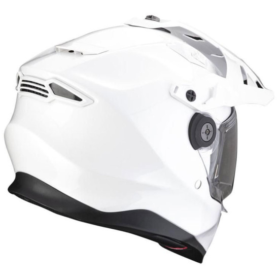 Scorpion ADF-9000 Pearl White £299.95 Full Face Helmets - SKU 750184100701XS from RaceLeathers Motorcycle Clothing