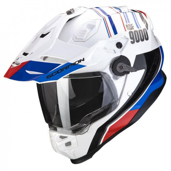 Scorpion Adf-9000 Desert Wh/Bu/Rd Full Face Helmets - SKU 7501844262361XS