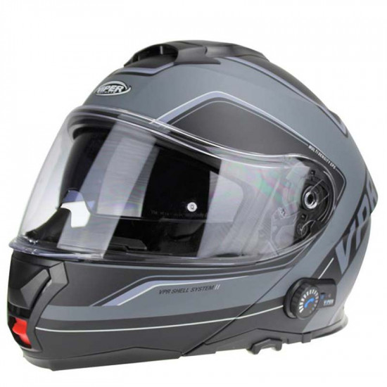 Viper RSV191 BL+ 3.0 Raze Grey Bluetooth £219.95 Flip Front Motorcycle Helmets - SKU A270RazeGreyXS from RaceLeathers Motorcycle Clothing