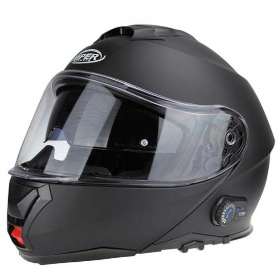 Viper RSV191 BL+ 3.0 Matt Black Bluetooth £209.95 Flip Front Motorcycle Helmets - SKU A270MattBlackXS from RaceLeathers Motorcycle Clothing