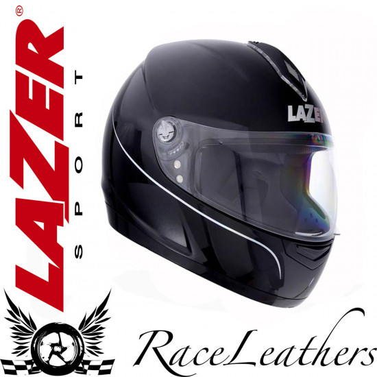 Lazer Vertigo Gloss Black Helmet Full Face Helmets - SKU RLLAZVERBLKXS