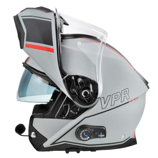 Viper RSV191 Vision Meteor Grey Blinc Bluetooth £219.95 Flip Front Motorcycle Helmets - SKU A270VisionMeteorGreyXS from RaceLeathers Motorcycle Clothing