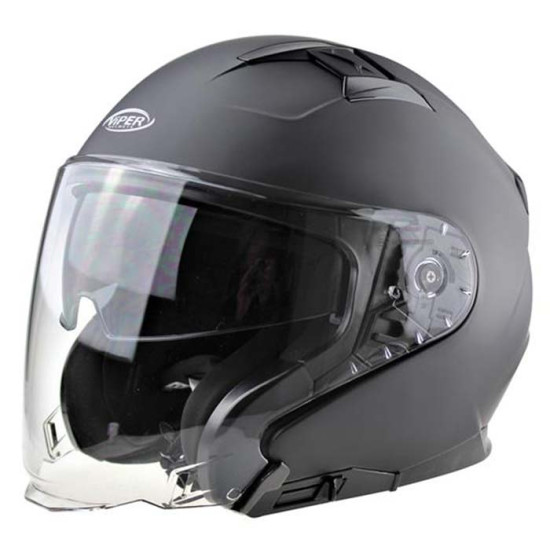 Viper RSV22 Jet Matt Black £69.95 Open Face Helmets - SKU A279MattBlackXS from RaceLeathers Motorcycle Clothing