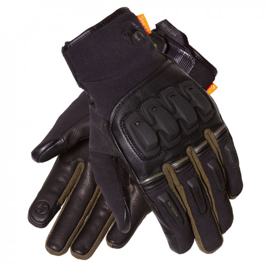 Merlin Jura Hydro Black Green Waterproof Glove Mens Motorcycle Gloves - SKU MWG044/BLK/DG/2XL