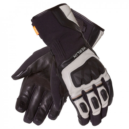 Merlin Rexx Hydro Black Grey Waterproof Glove Mens Motorcycle Gloves - SKU MWG045/BLK/GRY/2XL