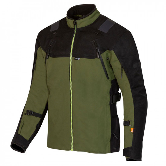 Merlin Navar Black Green Laminated Waterproof Jacket