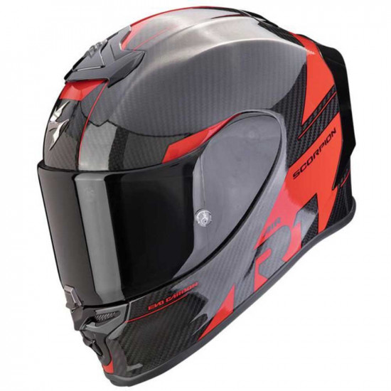 Scorpion R1 EVO Carbon Rally Black Red Helmet
