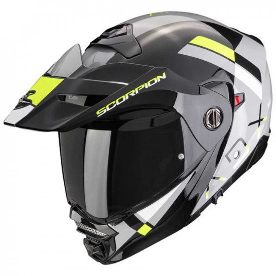 Scorpion Adx-2 Galane Gry Black Yellow Helmet £219.95 Flip Front Motorcycle Helmets - SKU 750894552901XS from RaceLeathers Motorcycle Clothing