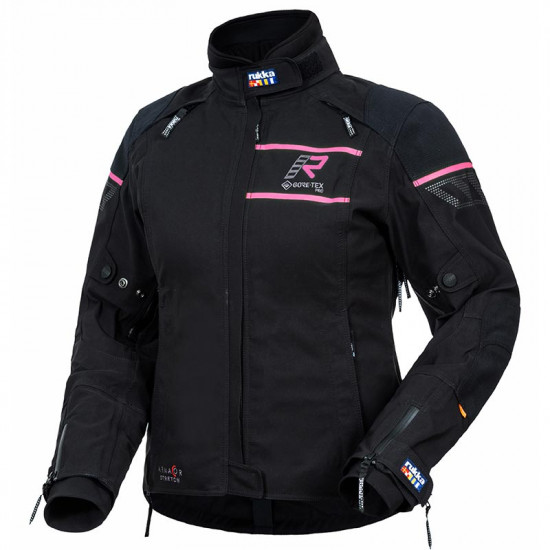 Rukka Lady Nivala Black Pink Goretex Jacket £1,249.95 Ladies Motorcycle Jackets - SKU 87LNIVALAJBP34 from RaceLeathers Motorcycle Clothing
