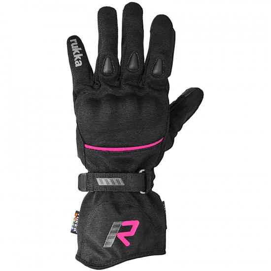 Rukka Suki 2.0 Ladies Black Pink Goretex Gloves Ladies Motorcycle Gloves - SKU 87GSUKI2BP06