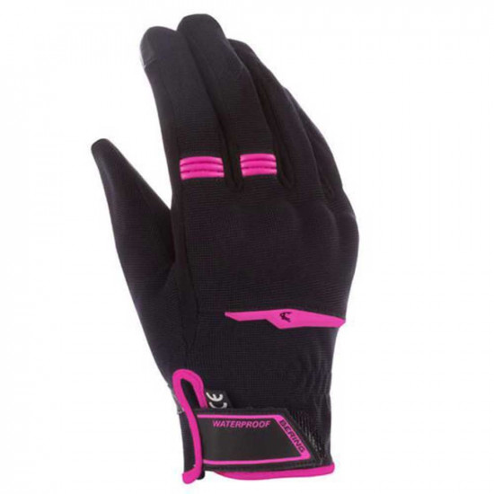 Bering Lady Borneo Black Pink Glove Ladies Motorcycle Gloves - SKU 77BGM1096T05