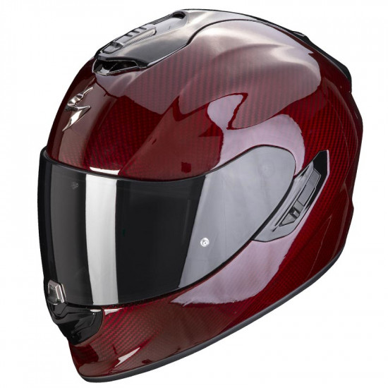 Scorpion EXO 1400 Gloss Red Carbon Full Face Helmets - SKU 7501426103L