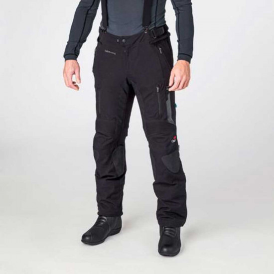Halvarssons Malung Black Waterproof Short Leg Mens Motorcycle Trousers - SKU 71021080100S50