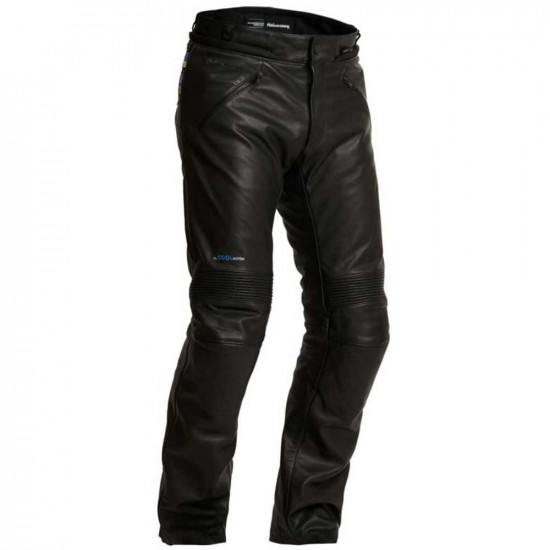 Halvarssons Rinn Black Waterproof Leather Mens Motorcycle Trousers - SKU 7102204010048