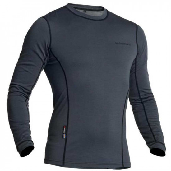 Halvarssons Grey Comfort Sweater Merino Wool & Outlast Top Base Layers/Underwear - SKU 710221303970