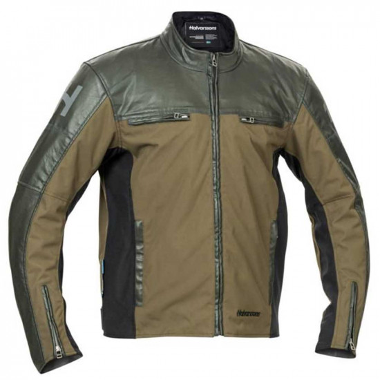 Halvarssons Holmen Green Waxed Canvas Waterproof £289.95 Mens Motorcycle Jackets - SKU 7102402117348 from RaceLeathers Motorcycle Clothing