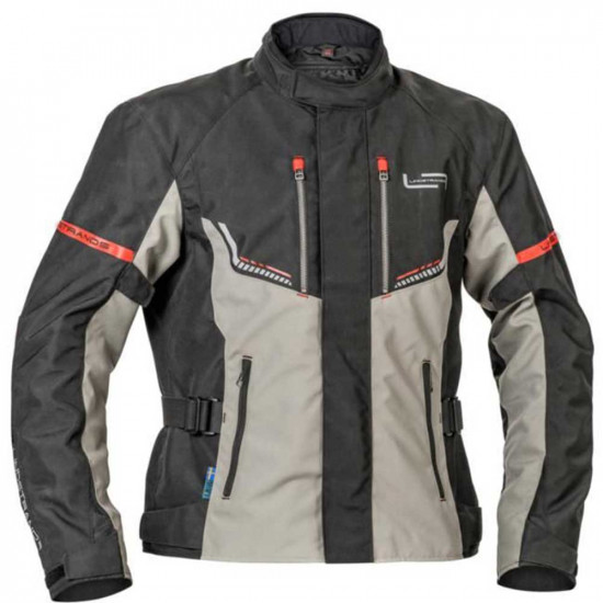Lindstrands Lomsen Black Grey Waterproof £189.95 Mens Motorcycle Jackets - SKU 7202406300948 from RaceLeathers Motorcycle Clothing