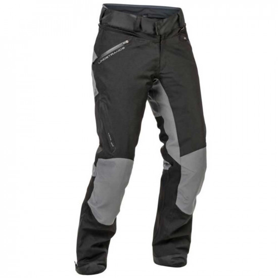 Lindstrands Lofsdalen Black Grey Waterproof Mens Motorcycle Trousers - SKU 7202408400948