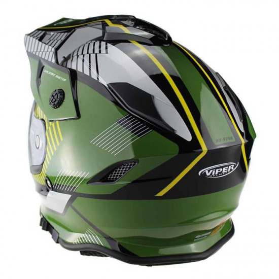 Viper RXV288 Enduro Force Green £89.95 Full Face Helmets - SKU A198ForceGreenXS from RaceLeathers Motorcycle Clothing