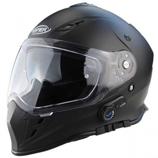 Viper RSV141 BL+ Full Face Matt Black Bluetooth