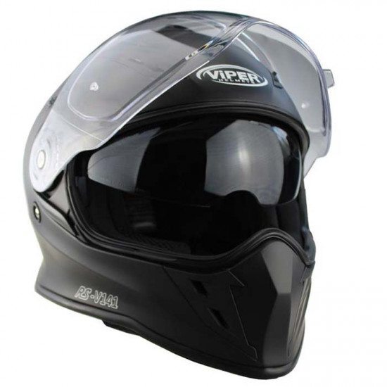 Viper RSV141 BL+ Full Face Matt Black Bluetooth £199.95 Full Face Helmets - SKU A357MattBlackXS from RaceLeathers Motorcycle Clothing