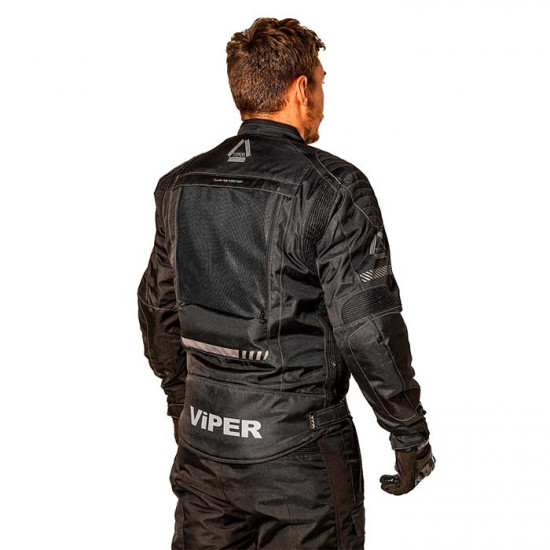 Viper Nix Air Waterproof Black Mens Motorcycle Jackets - SKU A365BlackXS36