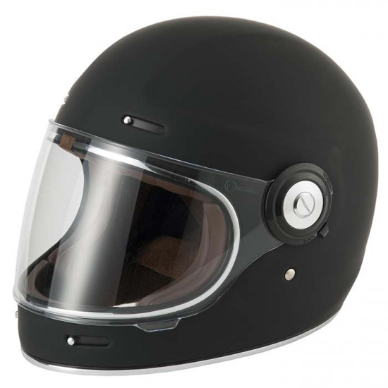 Vcan H135 Retro Vintage Matt Black Full Face Helmets - SKU RLMWOTF002