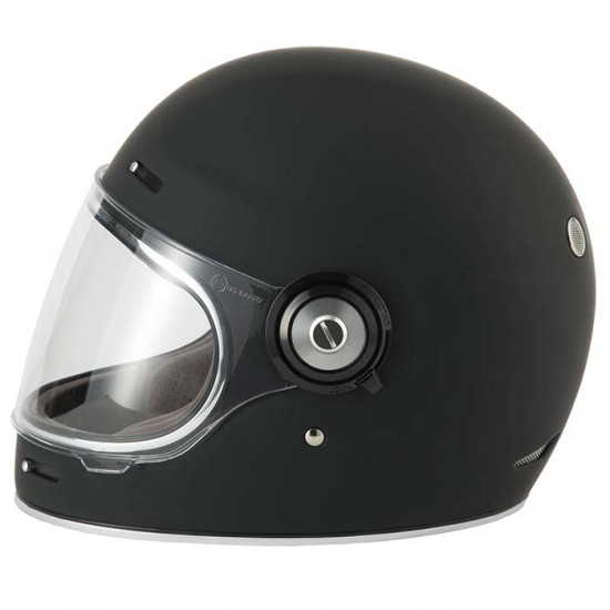 Vcan H135 Retro Vintage Matt Black Full Face Helmets - SKU RLMWOTF002