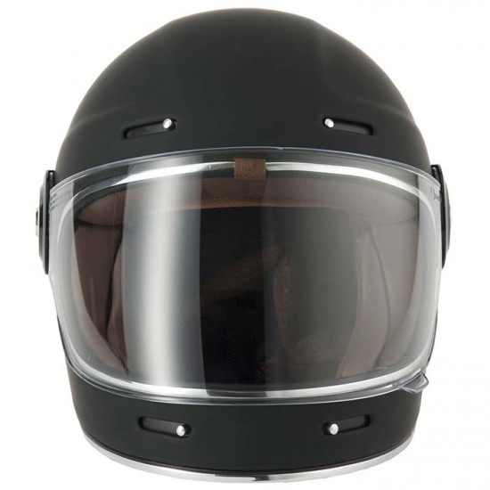 Vcan H135 Retro Vintage Matt Black £199.95 Full Face Helmets - SKU RLMWOTF002 from RaceLeathers Motorcycle Clothing