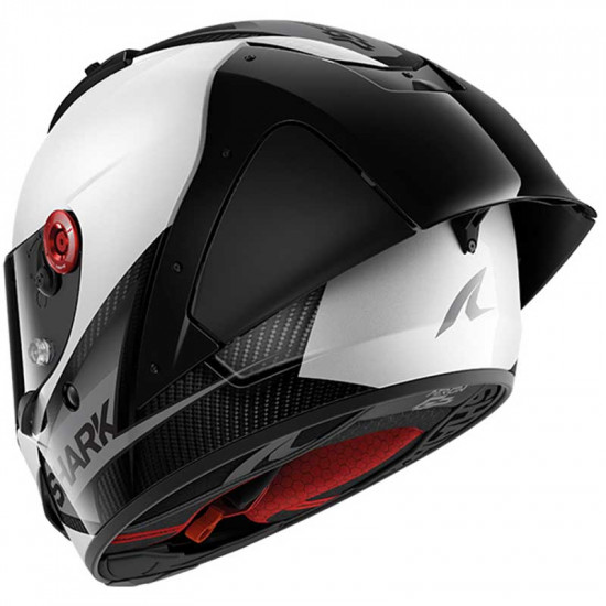 Shark Aeron GP Blank SP White Carbon Full Face Helmet Full Face Helmets - SKU 200/HE0300E/DWA1