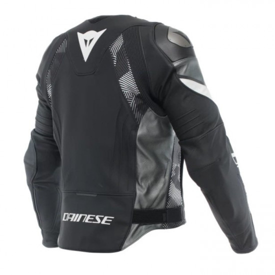 Dainese Avro 5 Leather Jacket F13 Black White Anthracite Mens Motorcycle Jackets - SKU 911/1530001F1344