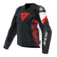Dainese Avro 5 Leather Jacket A77 Black Lava Red White
