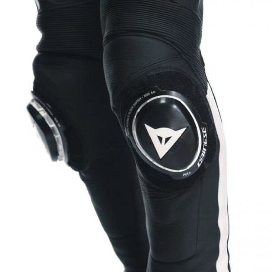 Dainese Super Speed Leather Pants 622 Black White Mens Motorcycle Trousers - SKU 912/155000162244