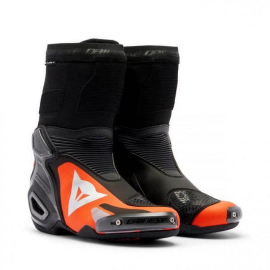 Dainese Axial 2 Boots 628 Black Fluo Red