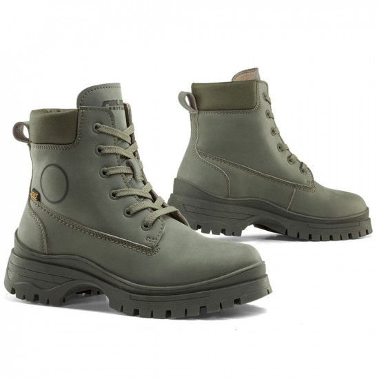 Falco Zarah Ladies Army Green Waterproof Boot £194.95 Ladies Motorcycle Touring Boots - SKU 557512401436 from RaceLeathers Motorcycle Clothing
